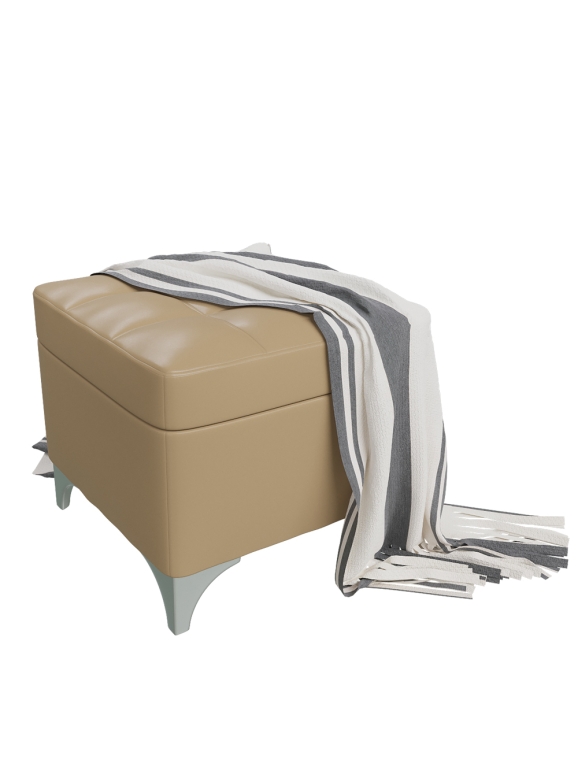 Банкетка 6-5113ксм Жозефина-2, искусственная кожа кофе с молоком (кофе с молоком NEXT), ШхГхВ 46х46х45 см., под сиденьем есть ниша