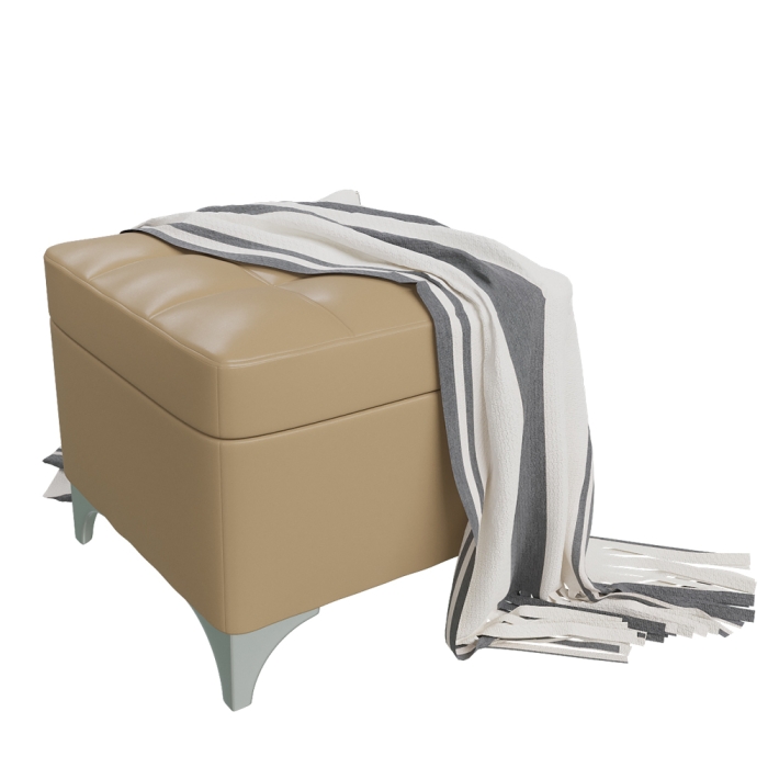 Банкетка 6-5113ксм Жозефина-2, искусственная кожа кофе с молоком (кофе с молоком NEXT), ШхГхВ 46х46х45 см., под сиденьем есть ниша