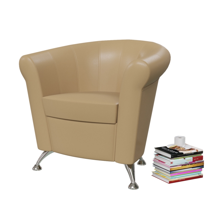 Банкетка 6-5116ксм Лагуна, искусственная кожа кофе с молоком (кофе с молоком NEXT), ШхГхВ 78х63х79 см. Лагуна МАЛАЯ !!!