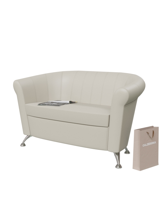 Банкетка 6-5156беж(БАШ) Лагуна, бежевая искусственная кожа (бежевый БАШ), ШхГхВ 128х63х79 см. Лагуна БОЛЬШАЯ !!!