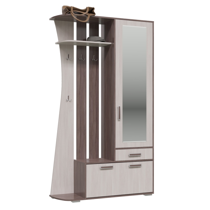 Прихожая Мокко, цвет бодега тёмный/бодега светлый