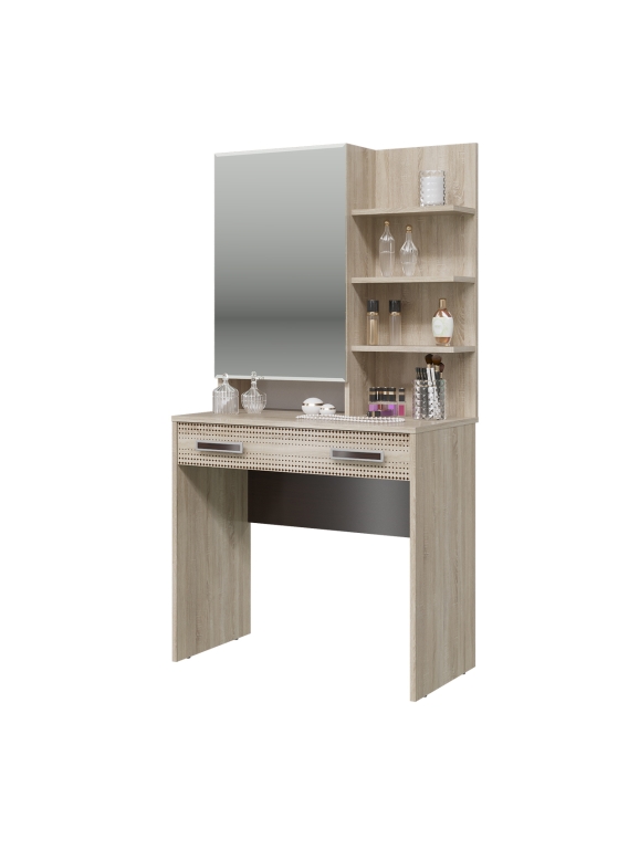 Румба 4-2524дубсонвн Трюмо, цвет дуб сонома/венге, ШхГхВ 80х43х153 см.