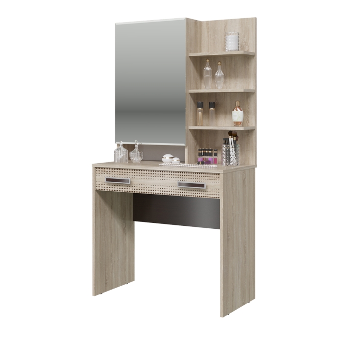 Румба 4-2524дубсонвн Трюмо, цвет дуб сонома/венге, ШхГхВ 80х43х153 см.