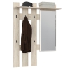 Лира ГК 2-3814дубсон Вешалка с зеркалом, цвет дуб сонома, ШхГхВ 100х28х135 см., универсальная сборка