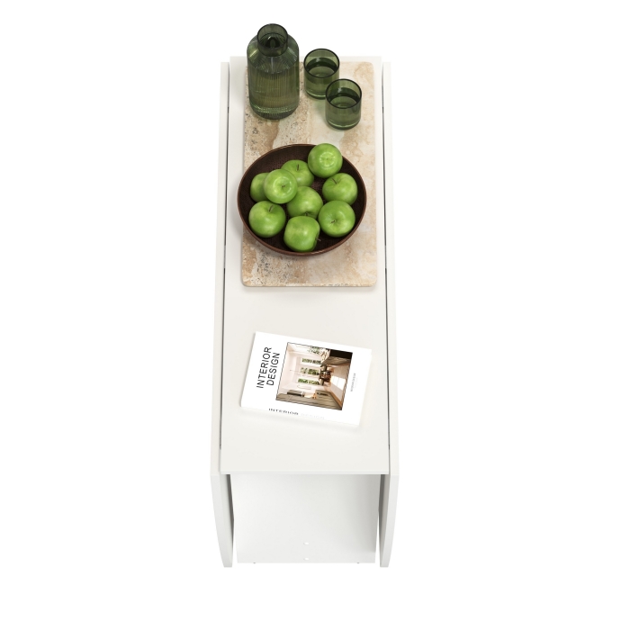 Стол-книжка раскладной 1-65М1бел, цвет белый, ШхГхВ 170х90х74 см., 30х90х74 см. сложенный