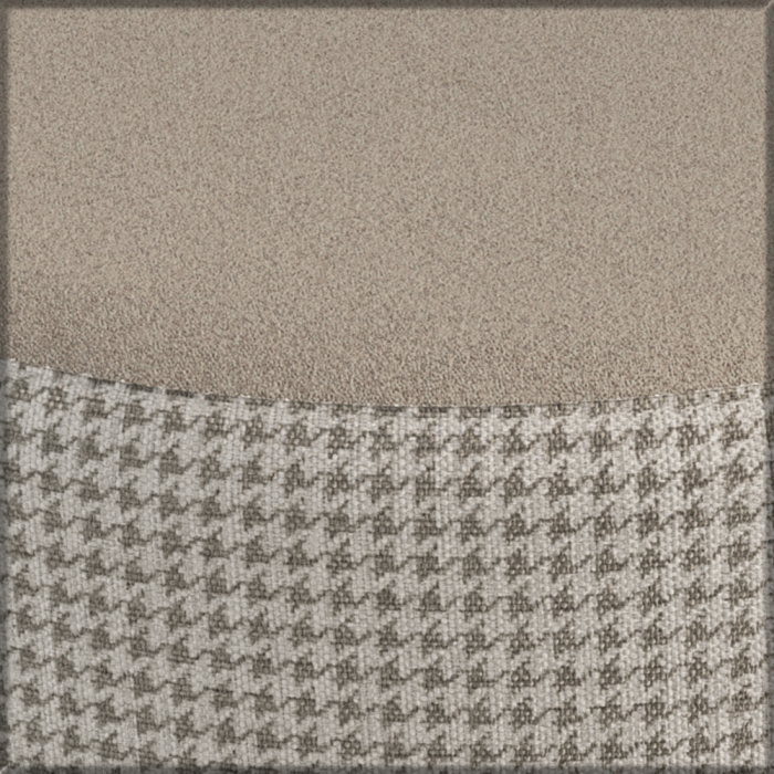 Афина Спальня 4-25901М1к.с. Трюмо + Банкетка 6-5134ТКбеж Ева, цвет кашемир серый/ткань бежевая, ШхГхВ 105х38,6х129 + 38х38х45 см., универс. сб.