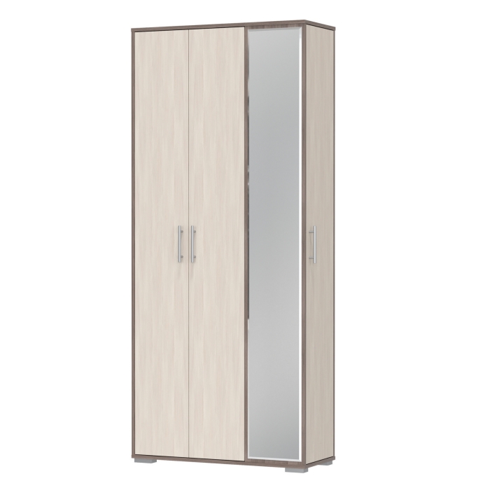 Прихожая 2-3421бод.тем/св Домино-мини, цвет бодега тёмный/бодега светлый, ШхГхВ 88х36х202 см., универсальная сборка