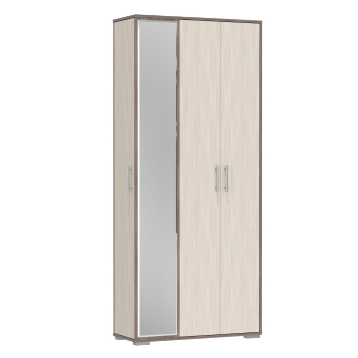 Прихожая 2-3421бод.тем/св Домино-мини, цвет бодега тёмный/бодега светлый, ШхГхВ 88х36х202 см., универсальная сборка