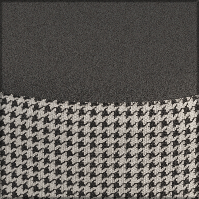 Афина Спальня 4-25901М1к.с. Трюмо + Банкетка 6-5134ТКчёр Ева, цвет кашемир серый/ткань чёрная, ШхГхВ 105х38,6х129 + 38х38х45 см., универс. сб.