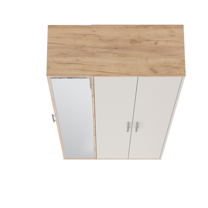 Прихожая 2-3421дкз/к.с Домино-мини, цвет дуб крафт золотой/кашемир серый, ШхГхВ 88х36х202 см., универсальная сборка