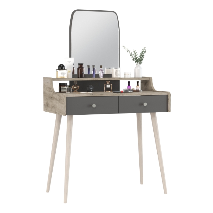 Трюмо Messina цвет дуб крафт серый/графит