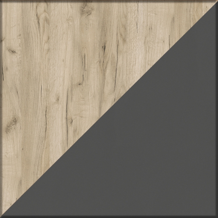 Трюмо Messina цвет дуб крафт серый/графит