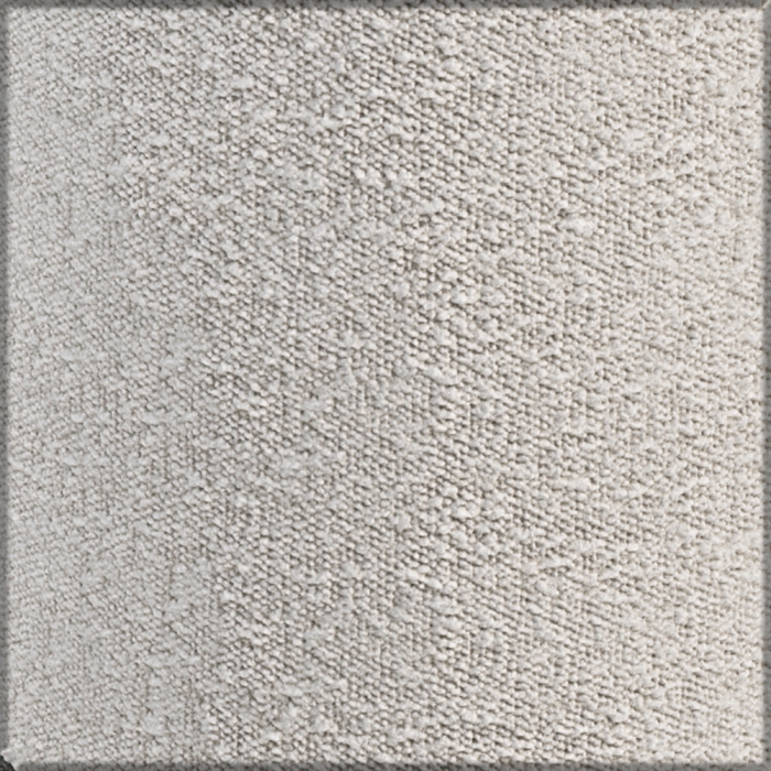 Банкетка 6-5137ТКШсв.серый Марта, цвет ткань светло-серая, ШхГхВ 36х36х46 см.(круглая банкетка на трёх ножках)