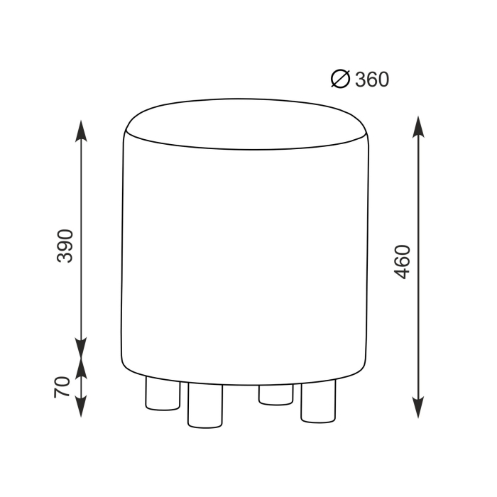 Афина Спальня 4-25901М1к.с. Трюмо + Банкетка 6-5137ТКШсв.серый Марта, цвет кашемир серый/ткань светло-серая, ШхГхВ 105х38,6х129 + 36х36х46 см, ун. сб.