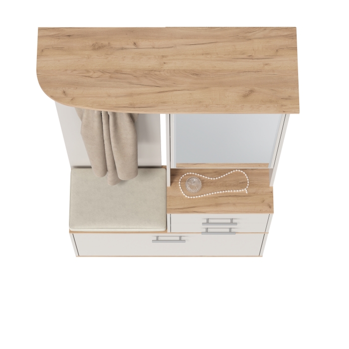 Прихожая Domino - Шкаф с вешалкой, цвет дуб крафт золотой/кашемир серый