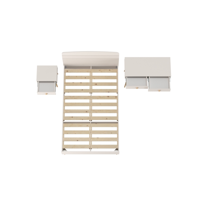 Афина Спальня Кровать 1200 + Стол + Тумба, цвет кашемир серый, ШхГхВ 123,6х210,2х95,7 + 100х45х76 + 45х37х45 см., 1200х2000 мм., б/м, осн. есть
