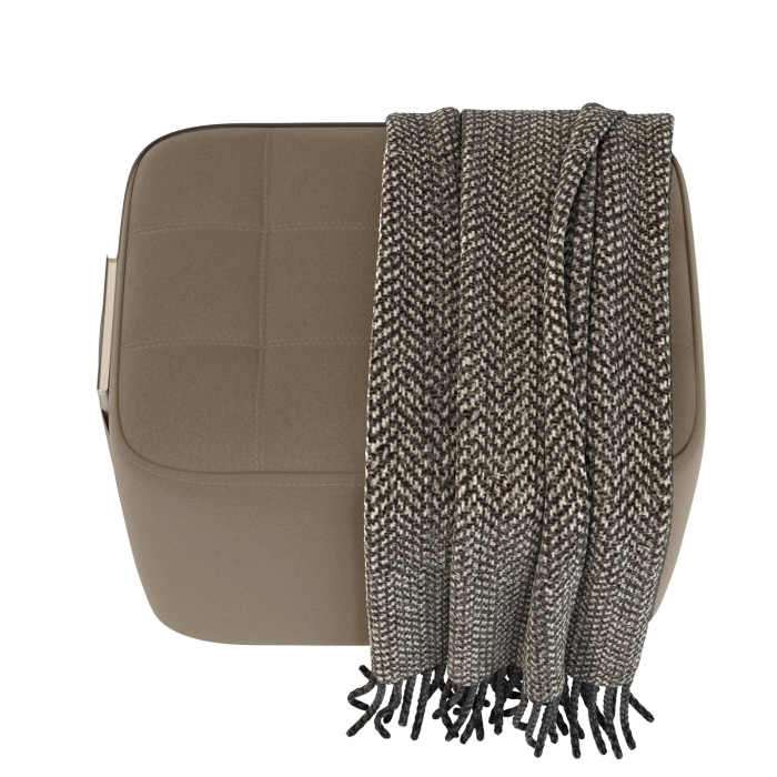 Банкетка 6-5127ТКВорех Вики, цвет ткань орех, ШхГхВ 53х40х46 см.(прямоугольная тканевая банкетка на четырёх ножках)