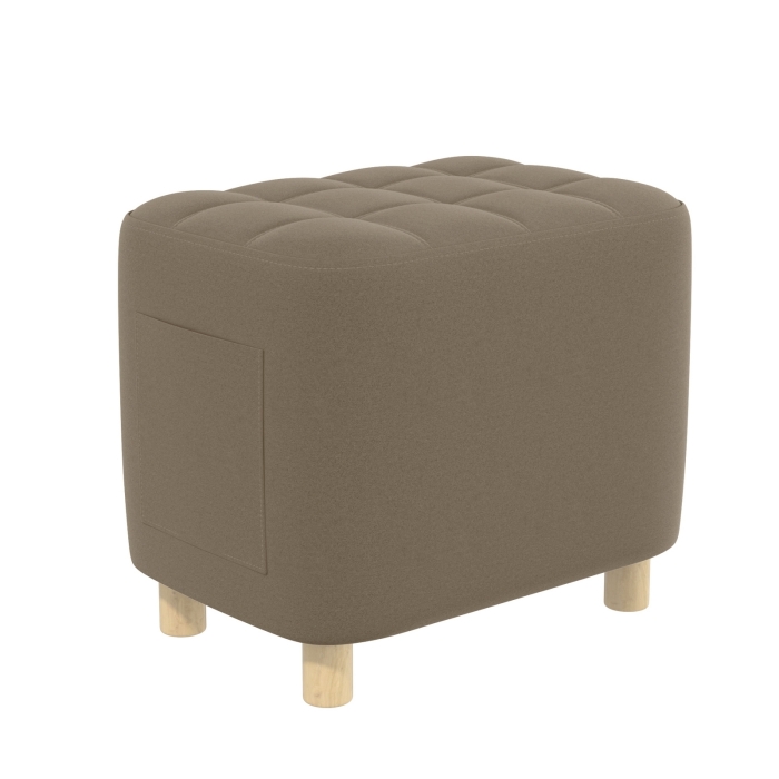 Банкетка 6-5127ТКВорех Вики, цвет ткань орех, ШхГхВ 53х40х46 см.(прямоугольная тканевая банкетка на четырёх ножках)