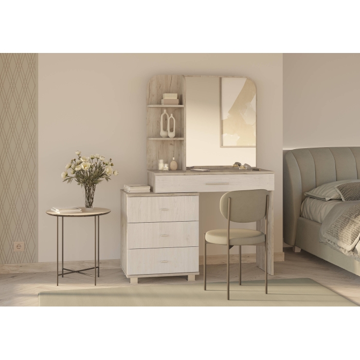 Трюмо Olivia цвет дуб крафт серый/скандинавское дерево белое