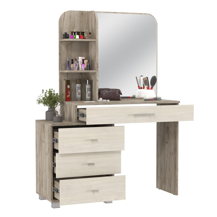 Трюмо Olivia цвет дуб крафт серый/скандинавское дерево белое