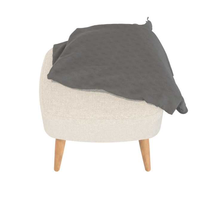 Банкетка 6-5135ТКШбеж Полли, цвет ткань бежевая, ШхГхВ 44х34х45 см.(прямоугольная банкетка на четырёх ножках), цвет ножек: тик