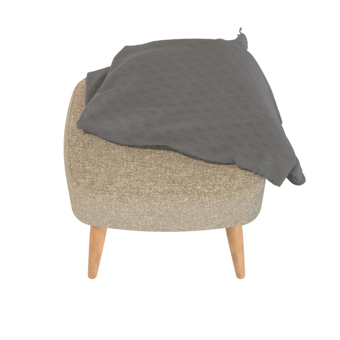 Банкетка 6-5135ТКШкор Полли, цвет ткань коричневая, ШхГхВ 44х34х45 см.(прямоугольная банкетка на четырёх ножках), цвет ножек: тик