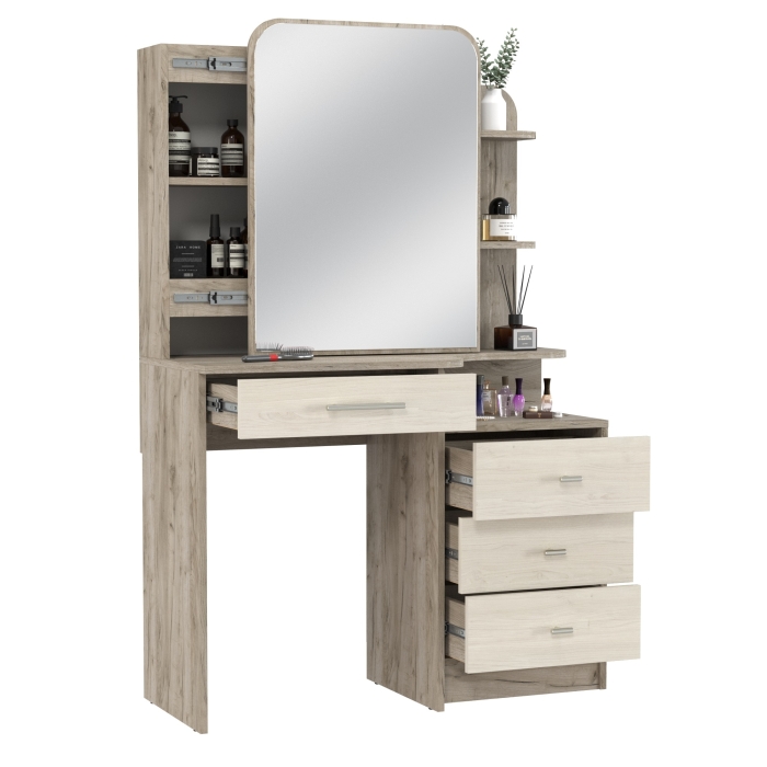 Трюмо Verona цвет дуб крафт серый/скандинавское дерево белое