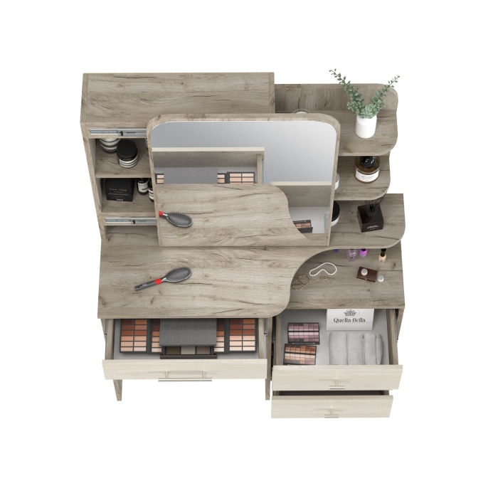 Трюмо Verona цвет дуб крафт серый/скандинавское дерево белое