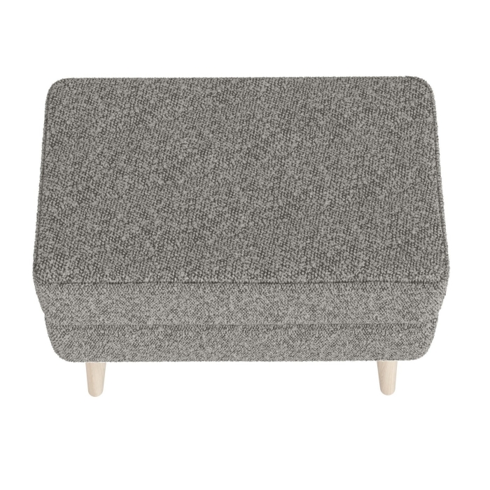 Банкетка 6-5138ТКШтем.серый Тифани, цвет ткань тёмно-серая, ШхГхВ 55х33х46 см.(прямоугольная банкетка на четырёх ножках), цвет ножек: иней