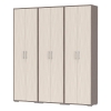 Три шкафа для одежды Домино 2-3430бод.тем/св, цвет бодега тёмный/бодега светлый, ШхГхВ 180х36х202 см.
