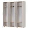 Три шкафа для одежды Домино 2-3430дкз/к.с, цвет дуб крафт золотой/кашемир серый, ШхГхВ 180х36х202 см.
