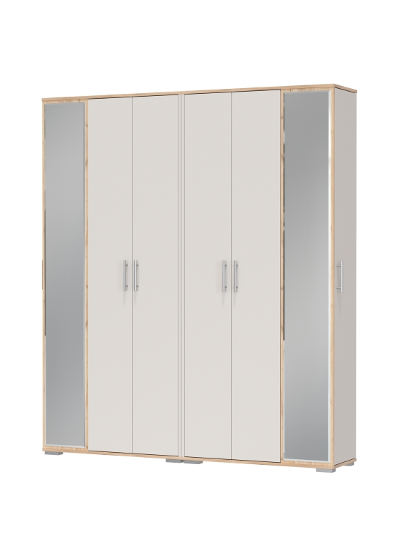 Две прихожих Домино-мини 2-3421дкз/к.с, цвет дуб крафт золотой/кашемир серый, ШхГхВ176х36х202 см.