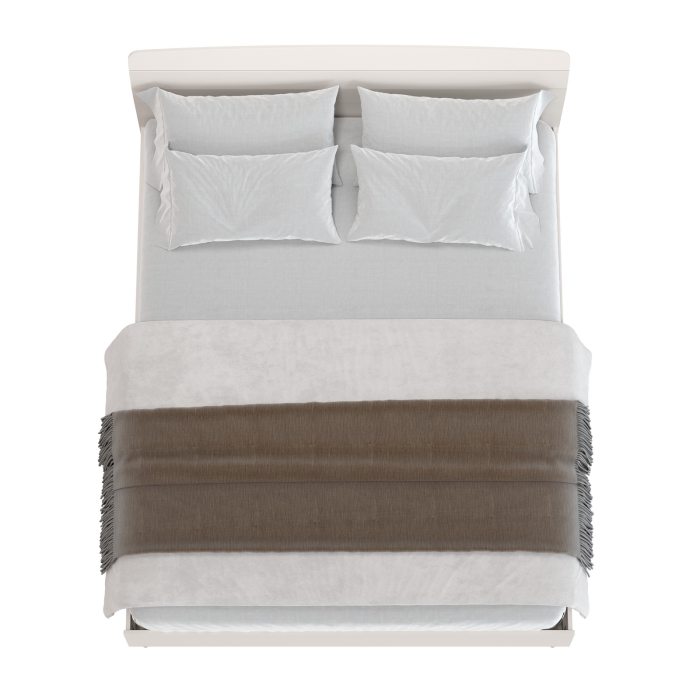 Афина Спальня 4-22901М1к.с. Кровать 1600, цвет кашемир серый, ШхГхВ 164,6х210,2х95,6 см., сп.м. 1600х2000 мм, б/м, основание есть - фанера, ножки: тик