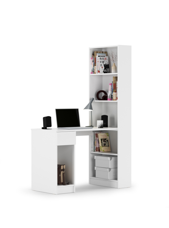 Лайт Шкаф комбинированный 10.01(Стол письменный), цвет белый , ШхГхВ 115,3х58,2х179 см., универс(обязательно крепление к стене)