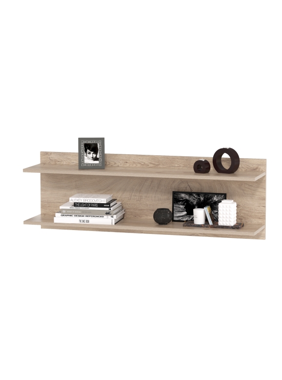 КР100 Бостон 09.132 Полка, цвет дуб эндгрейн элегантный, ШхГхВ 115,2х25,6х39 см.