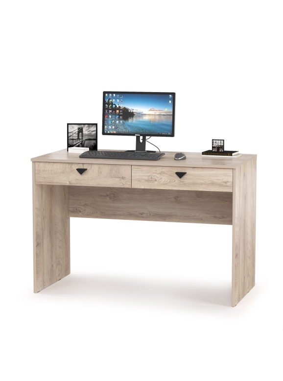 КР100 Бостон 12.69 Стол компьютерный, цвет дуб эндгрейн элегантный, ШхГхВ 115,2х57,2х76 см.