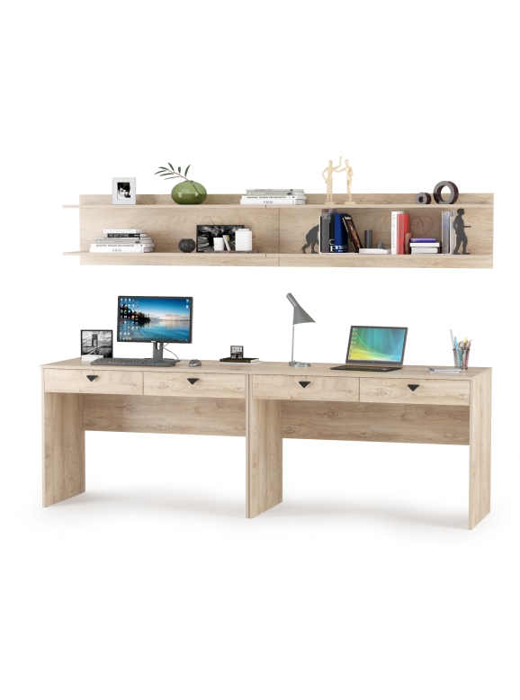 КР100 Бостон № 02, цвет дуб эндгрейн элегантный, 12.69+09.132+12.69+09.132, ШхГхВ 230,4х57,2х180 см.