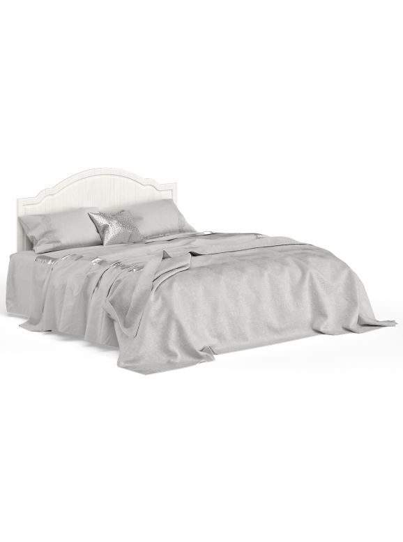 Ливерпуль Кровать 11.08 + основание + ножки, цвет ясень ваниль/белый, ШхГхВ 166х204х112 см., сп. м. 1600х2000 мм., б/м, ортопед есть