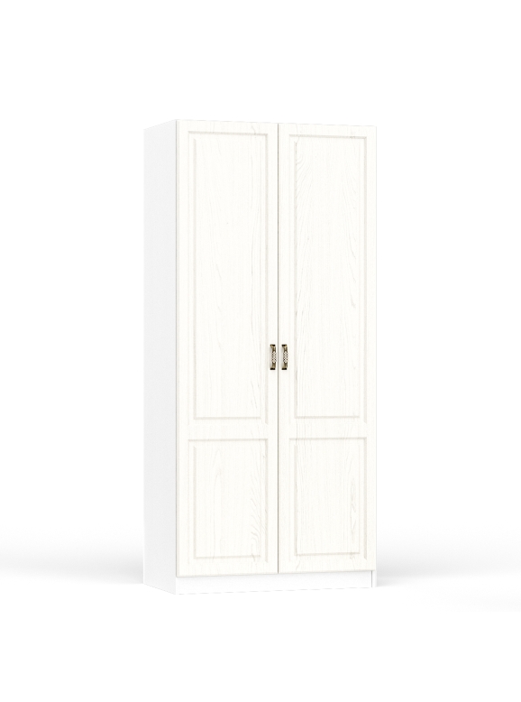 Ливерпуль Шкаф для одежды 13.134, цвет ясень ваниль/белый, ШхГхВ 100х54,1х220,3 см., подходит карниз 1000С #1021703
