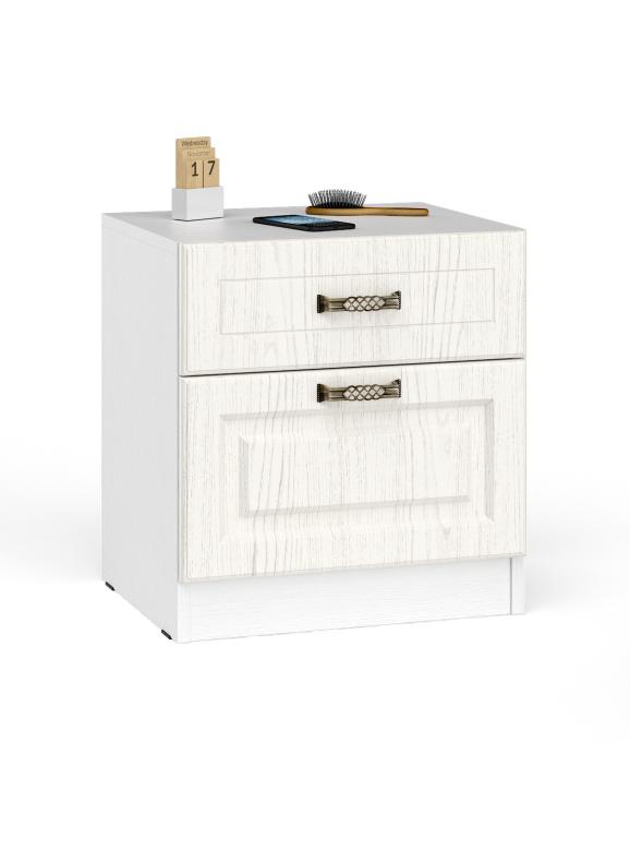 Ливерпуль Тумба 08.146, цвет ясень ваниль/белый, ШхГхВ 50х41,3х53,3 см.