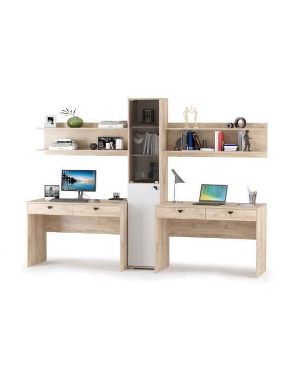 КР100 Бостон № 06, цвет дуб эндгрейн элегантный/, 12.69+09.132+13.155+12.69+09.132, ШхГхВ 269х57,2х194,4 см., универс. сборка