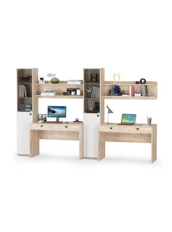 КР100 Бостон № 10, цвет дуб эндгрейн элегантный/ 12.69+09.132+13.155+12.69+09.132+13.155, ШхГхВ 307,6х57,2х194,4 см., ун. сборка