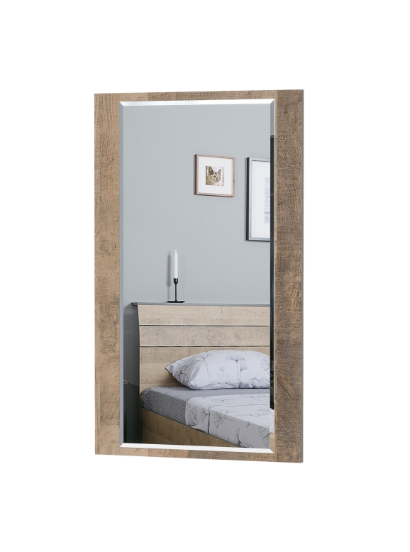 Трувор 15.30 Зеркало, цвет дуб гранж песочный/интра, ШхГхВ 50х2х84 см., может крепиться или горизонтально или вертикально