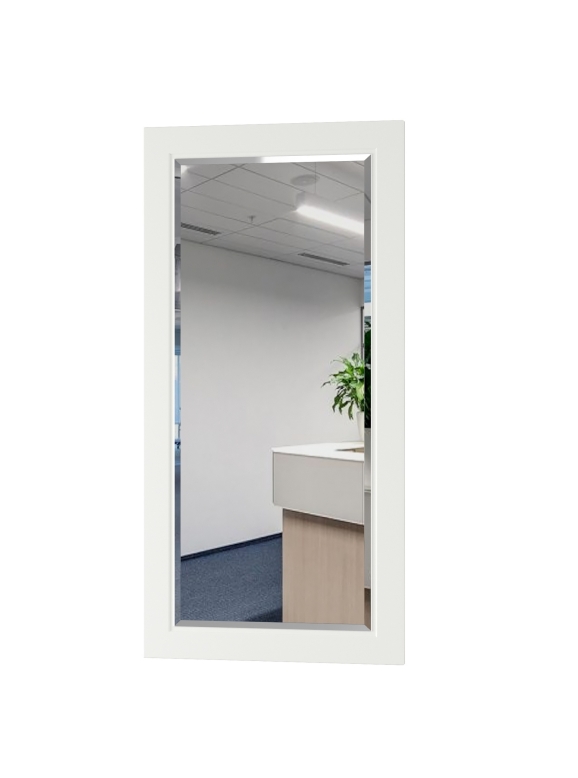 Остин 17.03 Зеркало, цвет белый шагрень, ШхГхВ 120х2х59,5 см., может крепиться горизонтально или вертикально