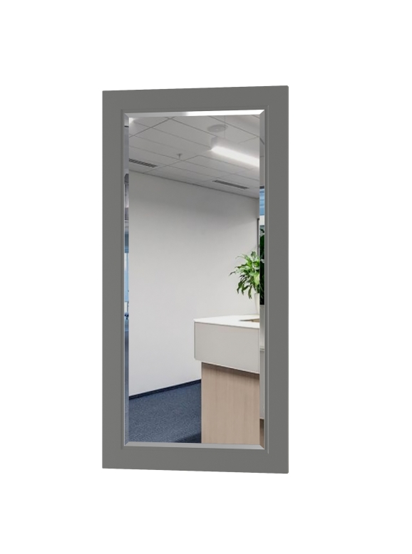 Остин 17.03 Зеркало, цвет серый графит, ШхГхВ 120х2х59,5 см., может крепиться горизонтально или вертикально