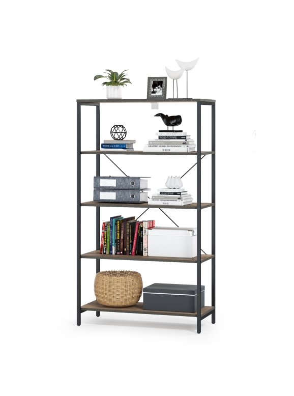 КР100 Трувор 13.151.01 Стеллаж, цвет дуб гранж песочный/интра, ШхГхВ 82,8х37х146 см.