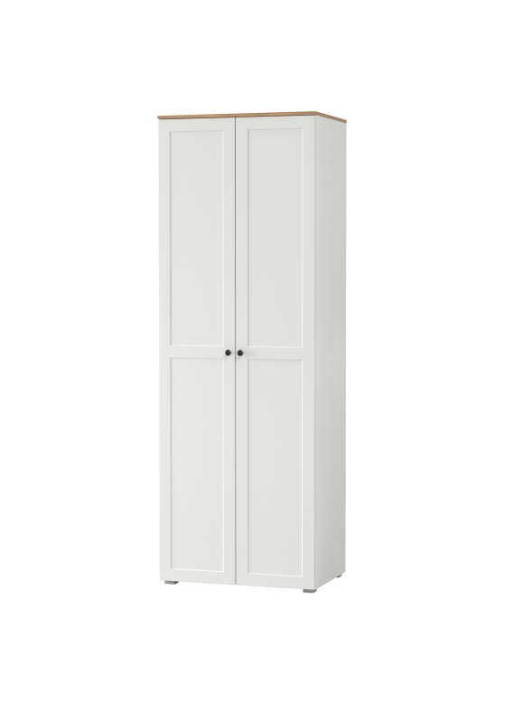 Остин 13.224 Шкаф, цвет белый шагрень/дуб крафт золотой, ШхГхВ 80х54,3х229,6 см.