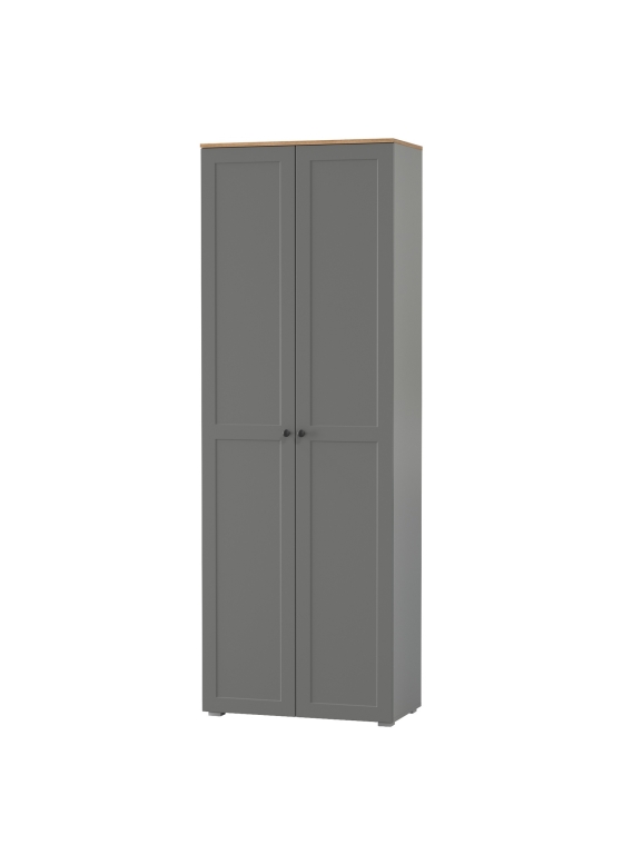 Остин 16.307 Шкаф, цвет серый графит/дуб крафт золотой, ШхГхВ 80х41,8х229,8 см.