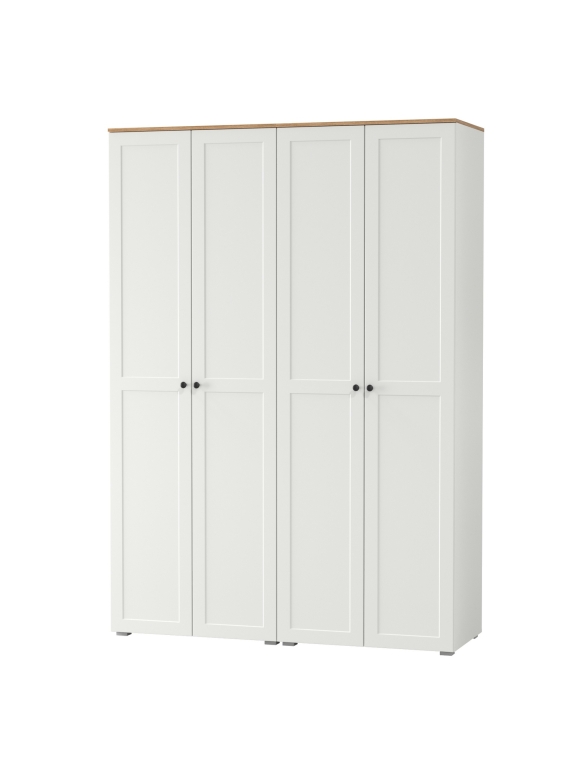 Остин 13.224 Шкаф 2 шт., цвет белый шагрень/дуб крафт золотой, ШхГхВ 160х54,3х229,6 см.