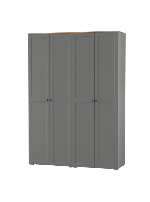 Остин 13.224 Шкаф 2 шт., цвет серый графит/дуб крафт золотой, ШхГхВ 160х54,3х229,6 см.